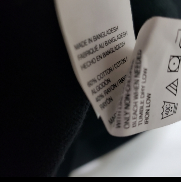 Black V Neck Sweater* 100% Cotton *NWT* Sz XL * - Picture 6 of 6